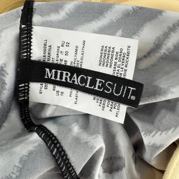 Miraclesuit Marina Tankini Swim Top Size 16 Zebra Animal Print NWT SW-2106 - Picture 9 of 9